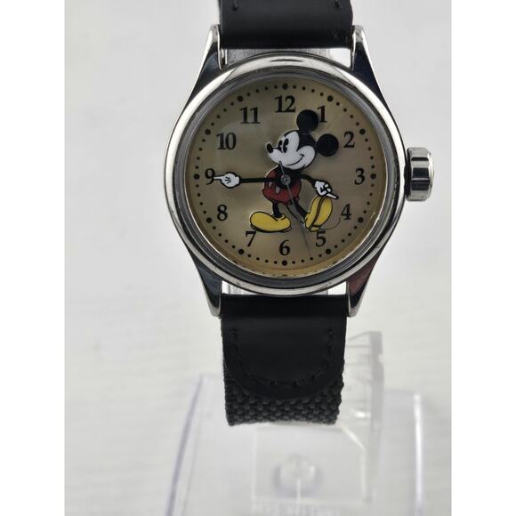 Mickey Mouse Ingersoll ZR25640 Vintage Quartz Watch New Battery Running - Picture 1 of 10